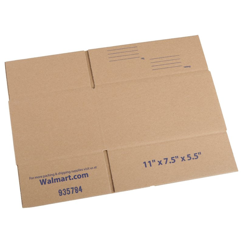 Recycled Shipping Boxes 11x7.5x5.5 Inches - 30 Pack Eco-Friendly Corrugated Storage
