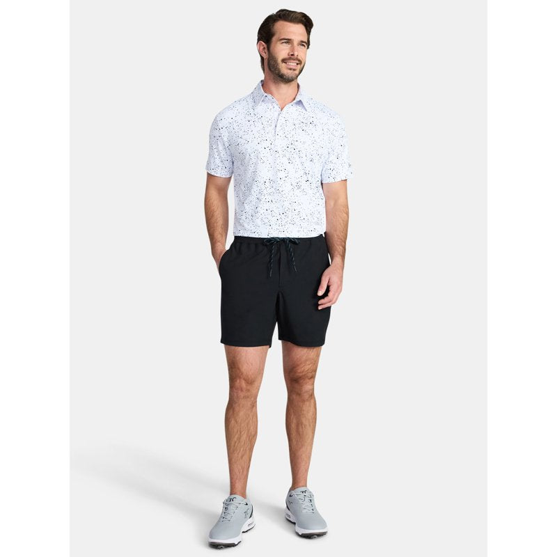 Men's Golf Shorts with Built-In Printed Liner - 7-Inch Inseam, Active Fit