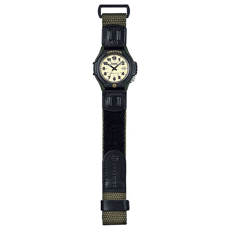 Sporty Green Analog Watch for Men with Durable Cloth Strap - 2.81"