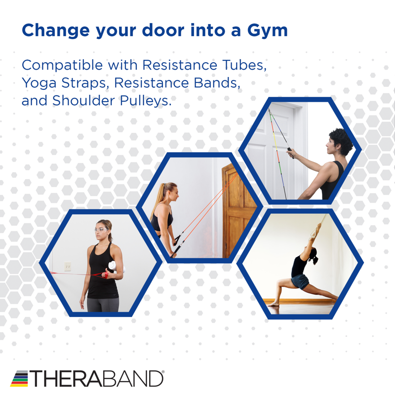 Resistance Band Door Anchor for Elastic Resistance Bands and Tubes