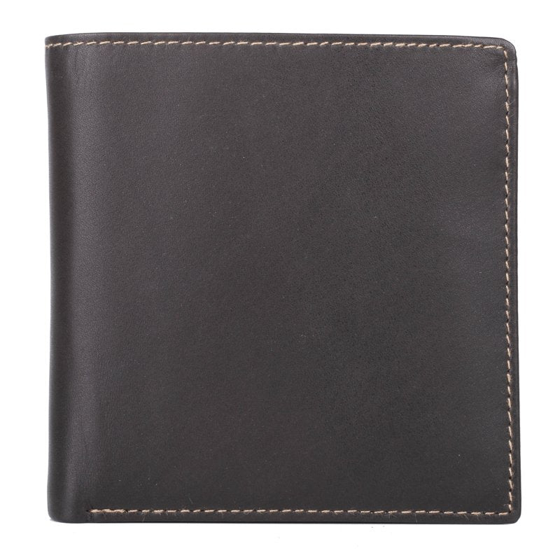 Men's Leather Regatta Convertible Card Case Wallet - Brown & Black