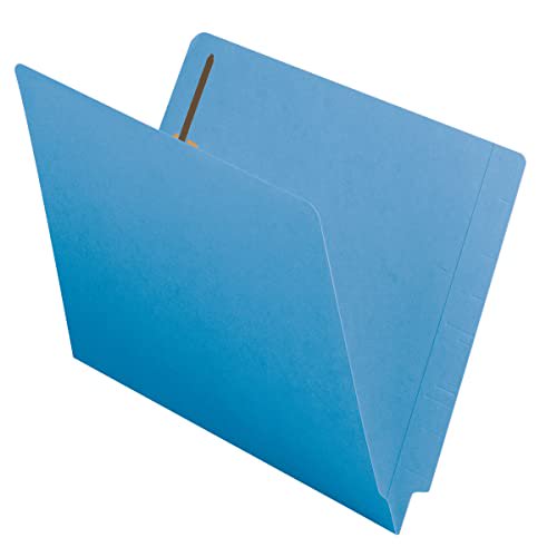 Reinforced End Tab File Folder Blue Letter Size 50 Pack - Fasteners & Organization