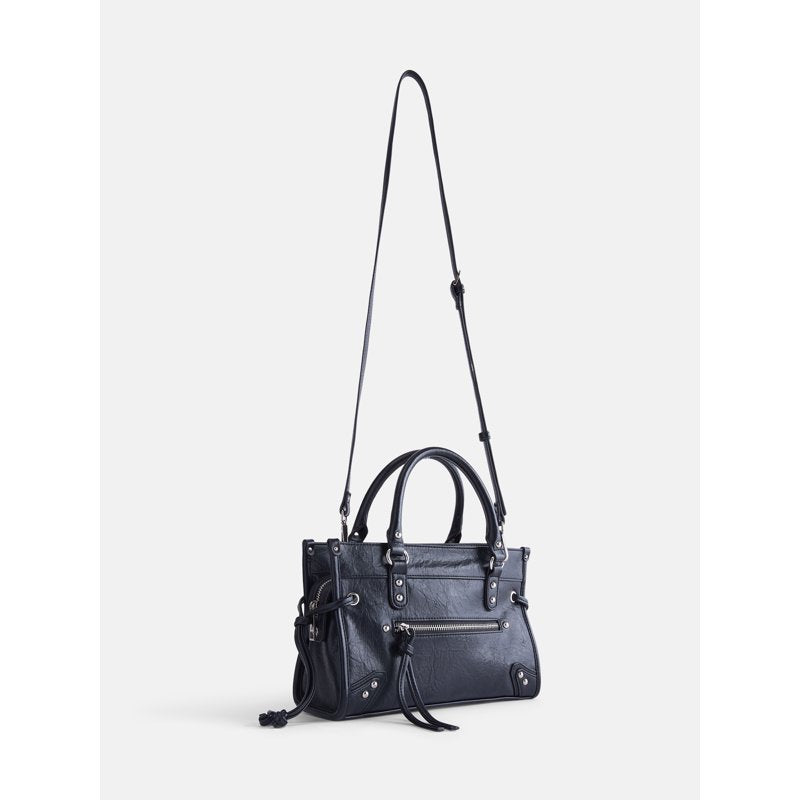 Women's Fashion Square Tote Bag - Structured, Spacious & Removable Strap