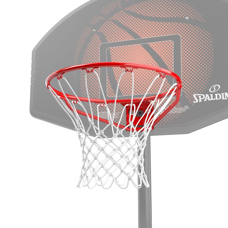 Spalding Basketball Rim with Net - Indoor & Outdoor Steel Mounting