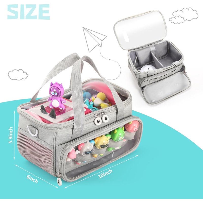 Kids Travel Storage Bag for Toniebox and Characters with Shoulder Strap