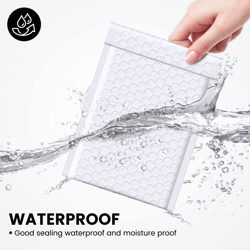 6x9 Inch Waterproof Bubble Mailers Pack of 250 Self Seal Padded Envelopes for Shipping