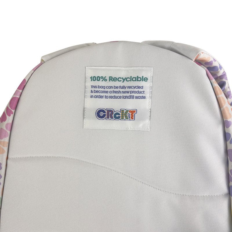 Hippie Heart Tie Dye Polyester Backpack for School & Travel