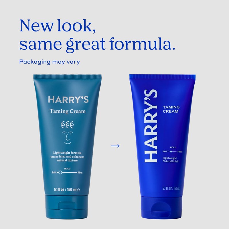 Men's Taming Hair Cream with Soft Hold & Natural Finish - 3 Pack