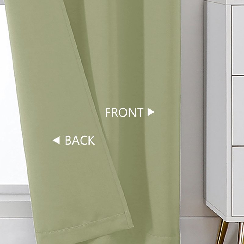 Blackout Curtains 2-Pack - Thermal Insulated Grommet Drapes for Bedroom & Sliding Doors