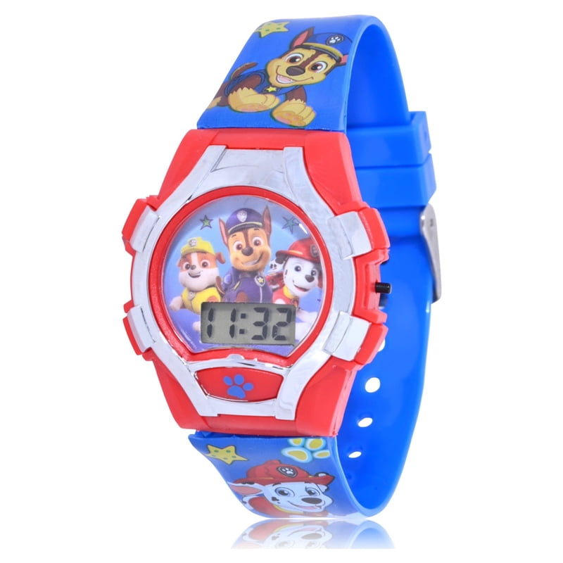 Unisex Kids LCD Watch with Matching Flashlight Set - Paw Patrol, Multi-Color