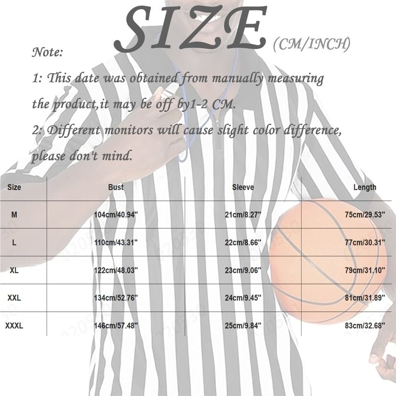 Men's Summer Referee T-Shirt - Short Sleeve Football Official Shirt