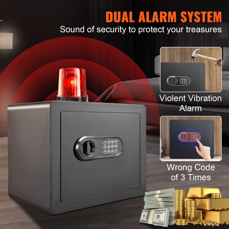 Home Safe 1.2 Cu Ft Steel Security Safe with Digital Keypad & Keys