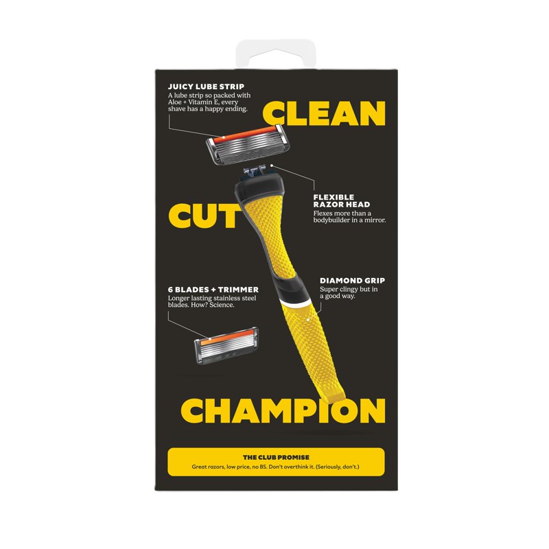 College Shaving Set with Limited-Edition Handle - 6-Blade Razors & Refills