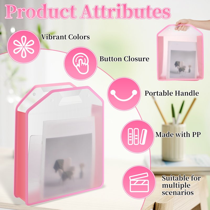 Scrapbook Paper Storage Organizer 6-Pack for 12x12 Sheets with Handle