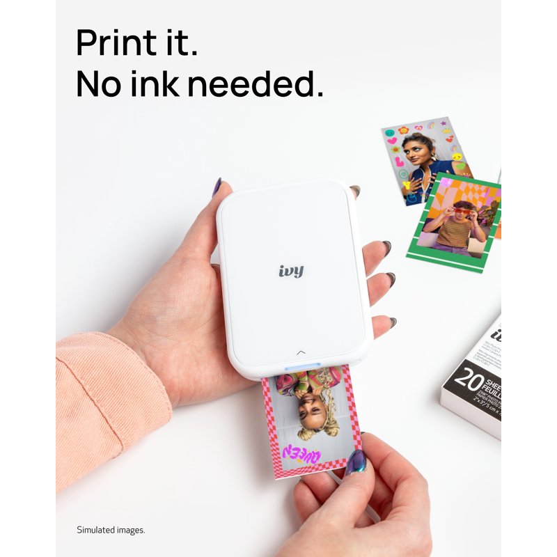 Canon ZINK Photo Sticker Paper Pack 100 Sheets - Printable Peel & Stick Photos