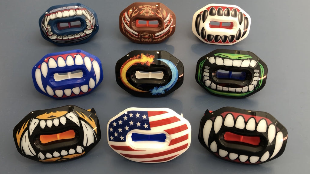 Youth Football Mouth Guard with Detachable Strap - Breathable, Durable & Fits Braces