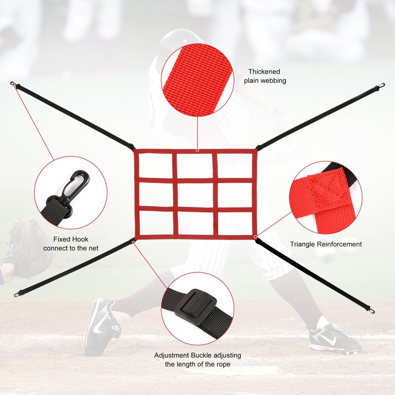 Adjustable Baseball Strike Zone Targets for Nets - Softball & Baseball Practice Equipment