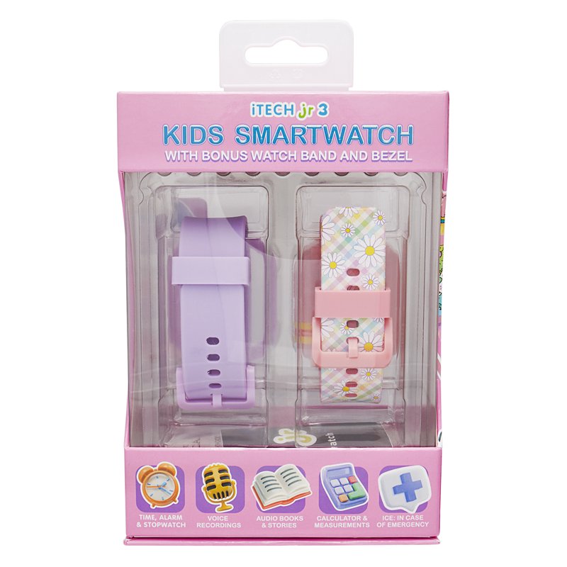 Kids Bluetooth Smartwatch with Interchangeable Straps & Bezel - Educational & Fun