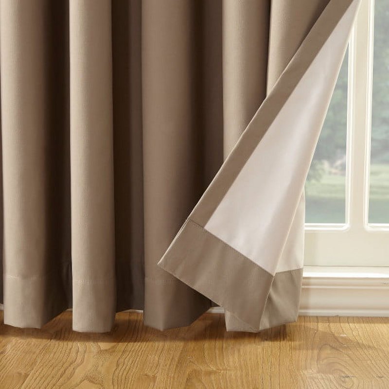 Patio Sliding Glass Door Curtain Panel - Thermal Room Darkening 100x84 in