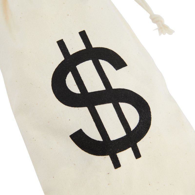 Small Drawstring Money Bags for Casino Party Favors 12 Pack