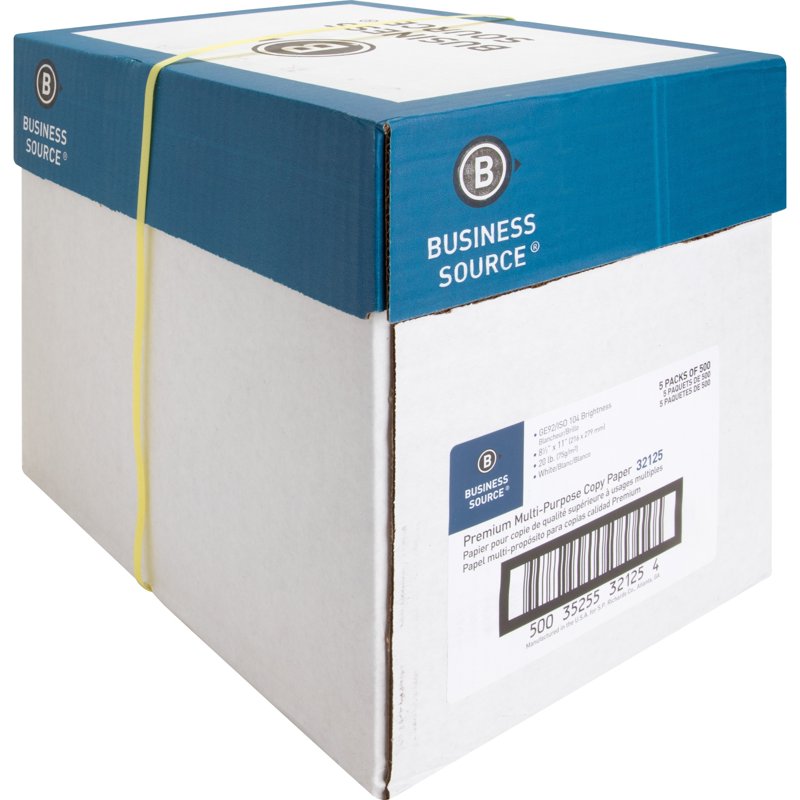 Multipurpose Printer & Copier Paper 20lb 92 Bright White 8.5x11 Inch Ream — High Quality Office Paper