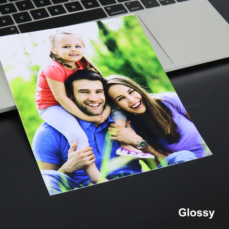 Glossy Inkjet Photo Paper 8.5x11 230gsm Heavyweight 200 Sheets - Scratch Resistant