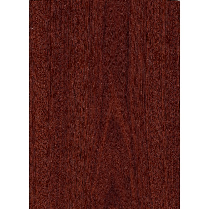 Mahogany 3-Drawer Mobile File Cabinet with Lock & Casters