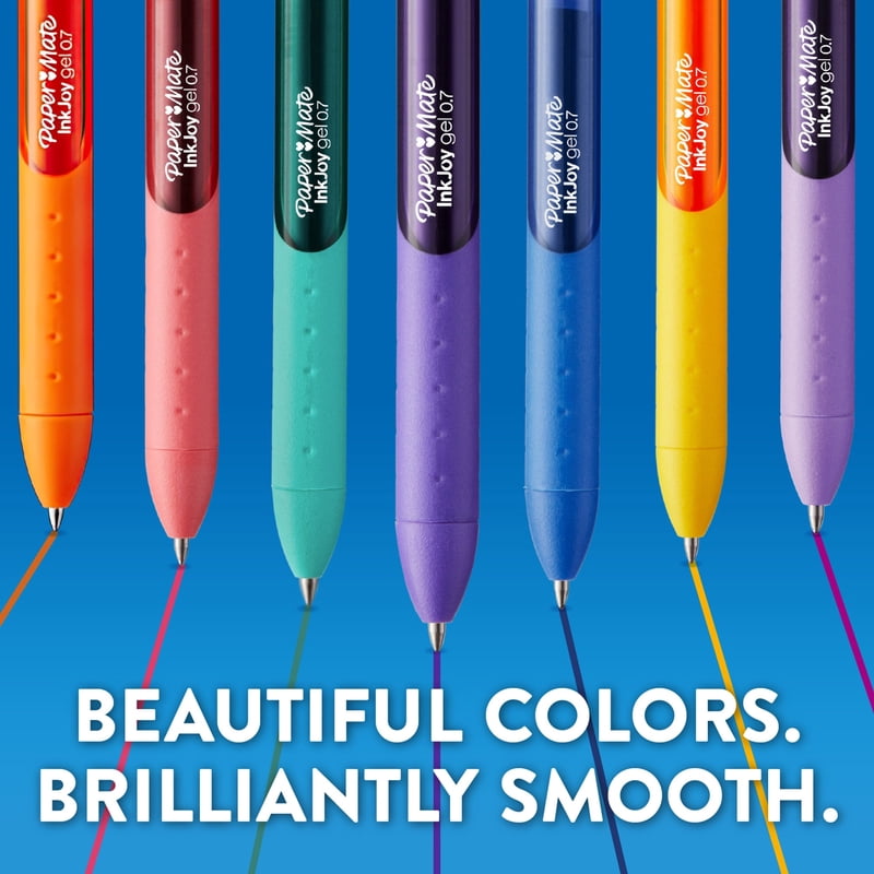 Paper Mate InkJoy Gel Pens 0.7 mm Medium Point, Assorted Colors - 10 Count