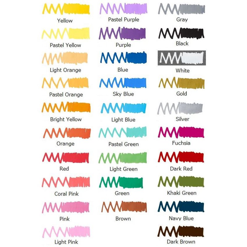 Water-Based Paint Marker Set - 29 Vivid Colors, Waterproof & Lightfast