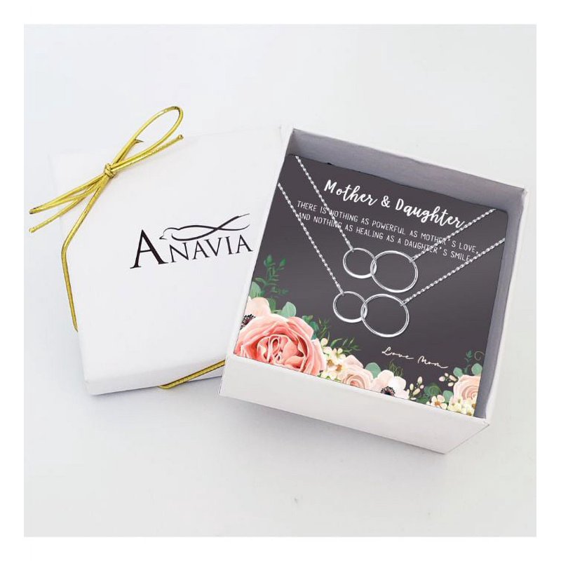 Mother and Daughter Matching Infinity Necklace Set - Mother's Day Gift, Silver & Gold Options