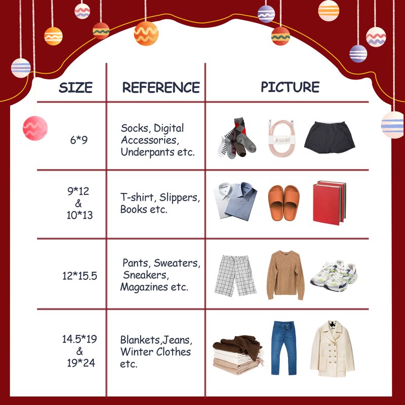 Christmas Poly Mailers 14.5x19