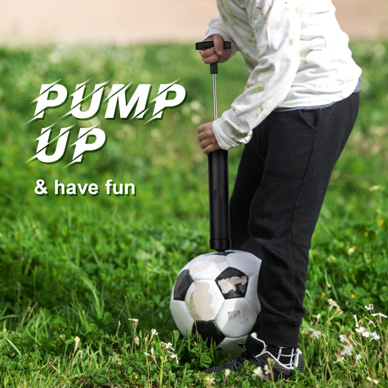 10 Inch Portable Ball Pump Kit for Soccer, Basketball, Volleyball & More