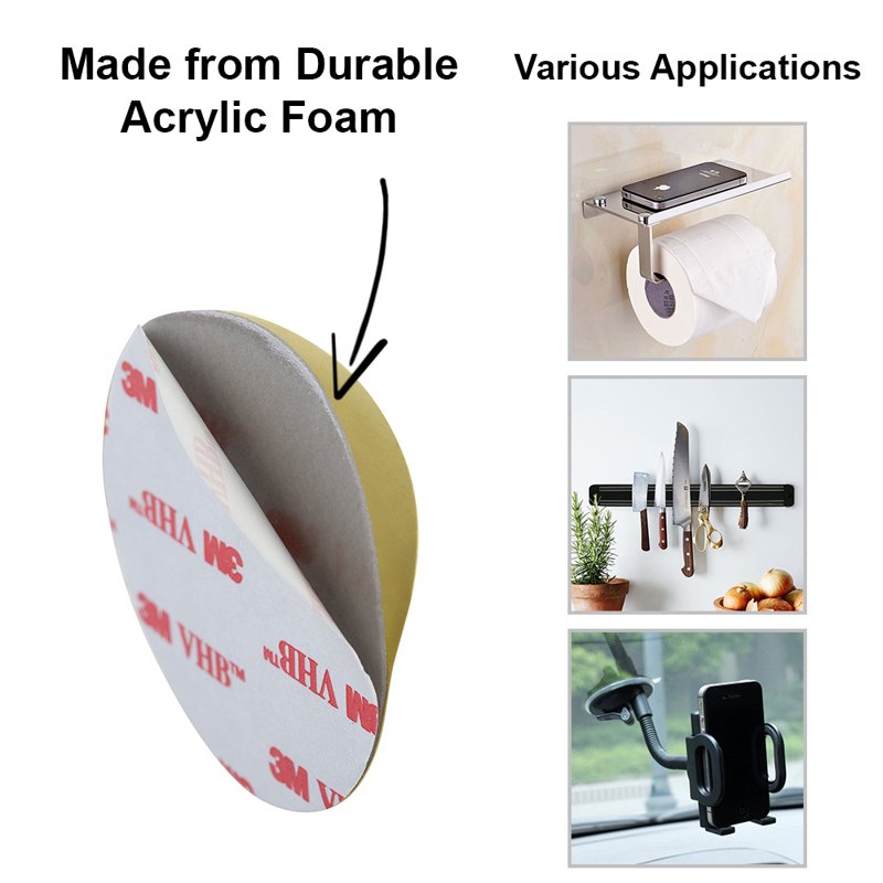 Canopus Sticky Adhesive Replacement 5 Pack - Double Sided Foam Pads for Mounting