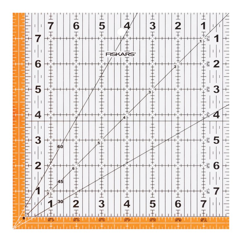 8.5x8.5 Inch Square Sewing Ruler for Quilting and Measuring