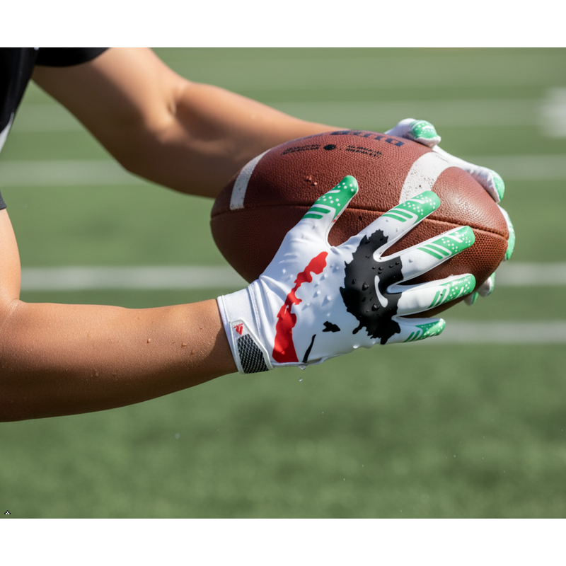 Football Receiver Gloves - Elite Grip & Comfort for Youth M-L