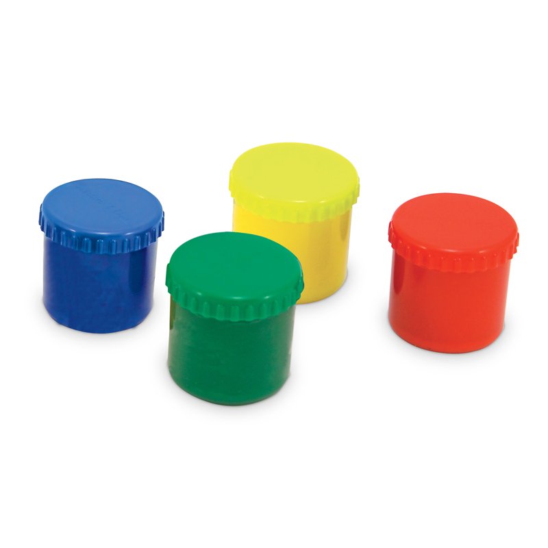 Finger Paint Set for Kids - Washable Art Supplies with 4 Vibrant Colors