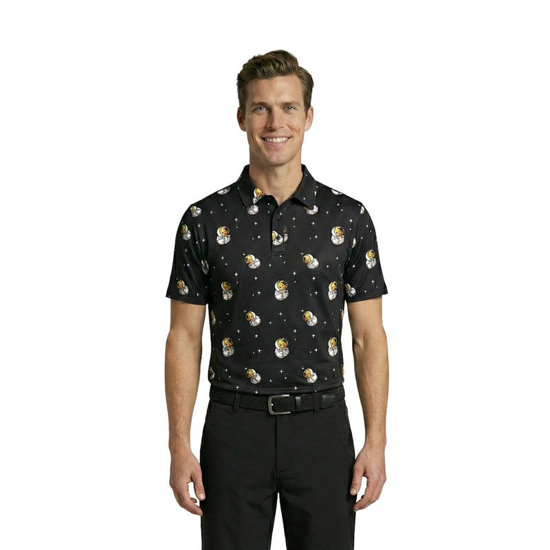 Men's Golf Polo Shirts with UPF Sun Protection & Stretch - Multiple Sizes & Colors