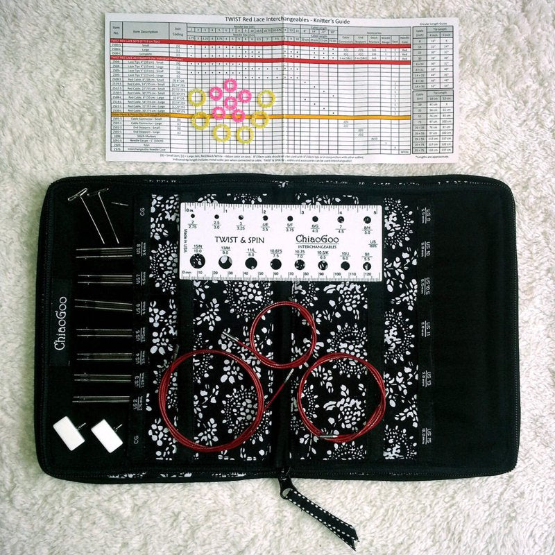 Knitting Needle Set 5 Inch Tips with Cables and Accessories