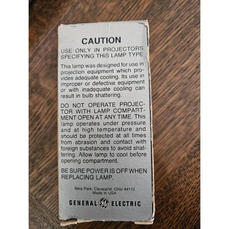 GE 120V 300W Projection Lamp for General Electric Devices