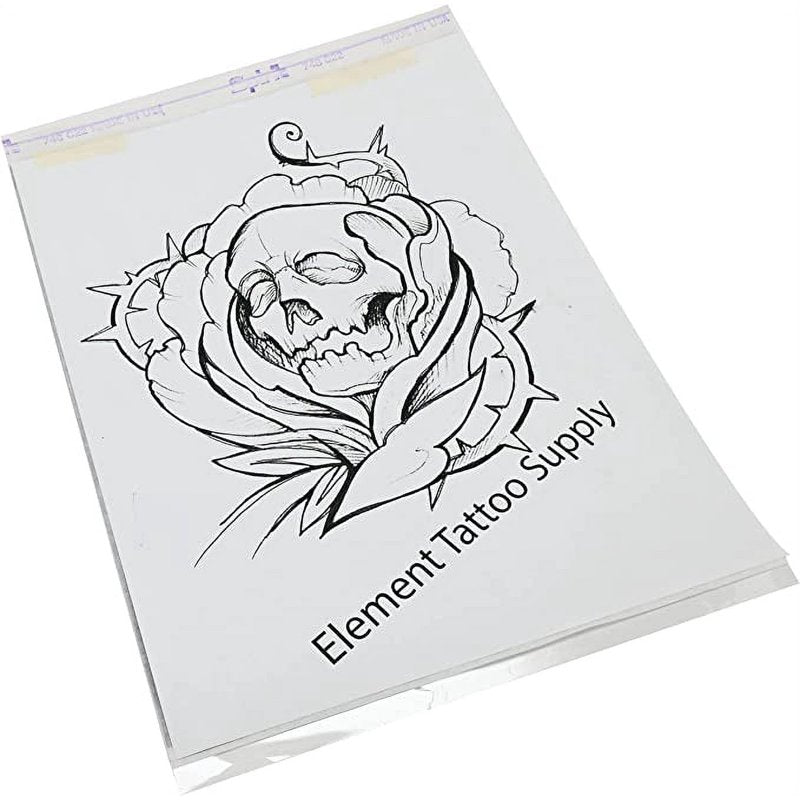 100 Sheets Thermal Transfer Paper for Tattoo Stencils - 8.5x11 Inches