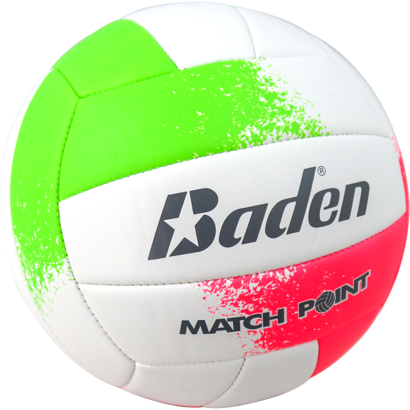 Official Size Recreational Volleyball - Cushioned Synthetic Leather, Indoor & Outdoor Use
