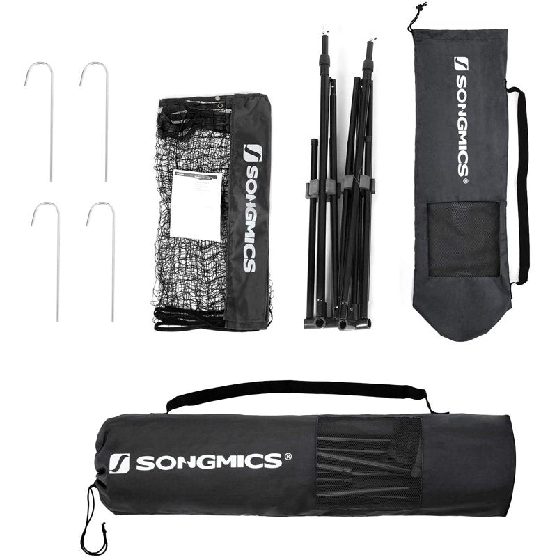 Portable Badminton Net Set with Poles - 13 ft Wide, Adjustable Height for Indoor/Outdoor Play