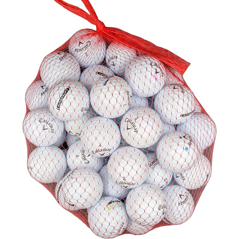 Golf Ball Planet Callaway Supersoft Recycled Golf Balls – 50 Pack, 5A Mint White