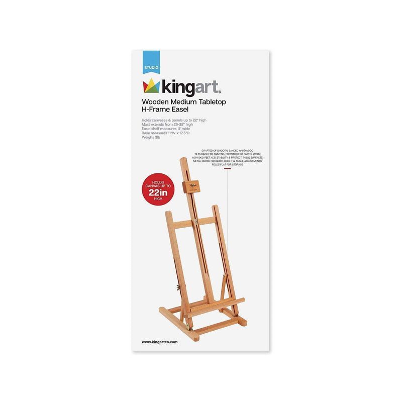 Wooden Medium Tabletop Easel for Artists - Adjustable & Portable Studio Stand