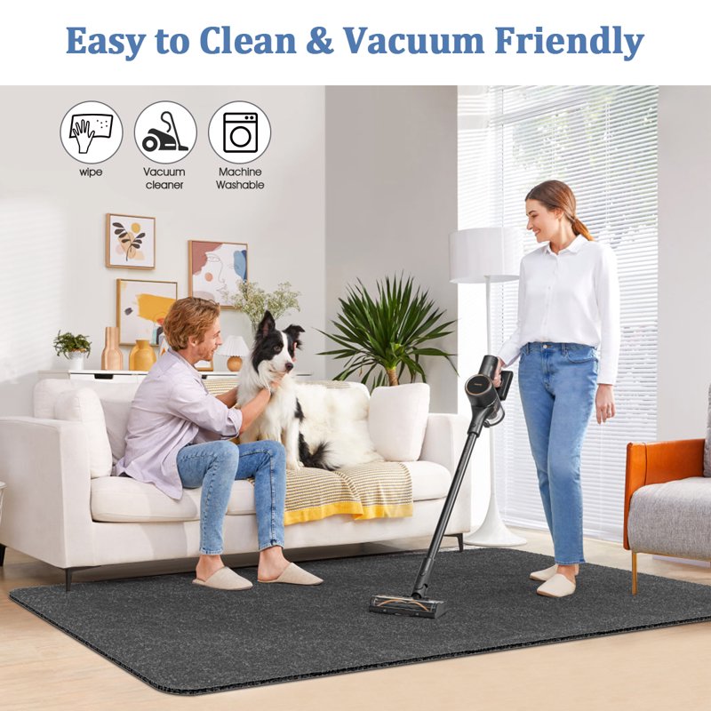 Office Chair Mat for Hardwood Floors 55x35 Inch Non-Slip Floor Protector