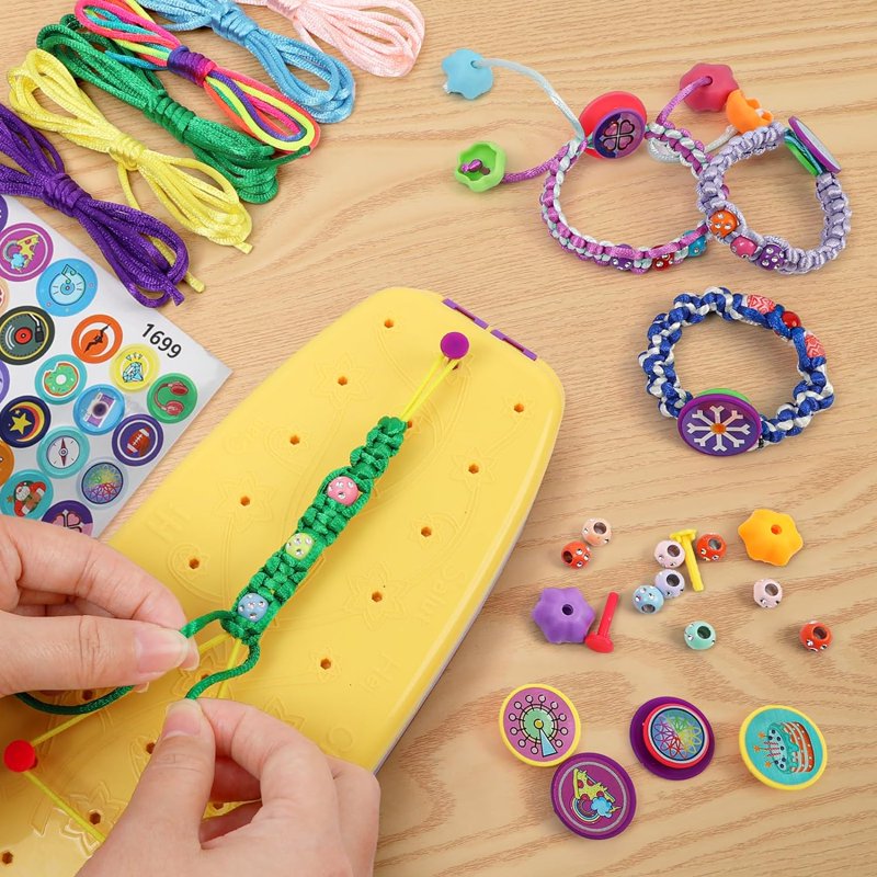 Friendship Bracelet Making Kit for Girls Ages 7-12 - Jewelry Craft Set with Beads & Loom