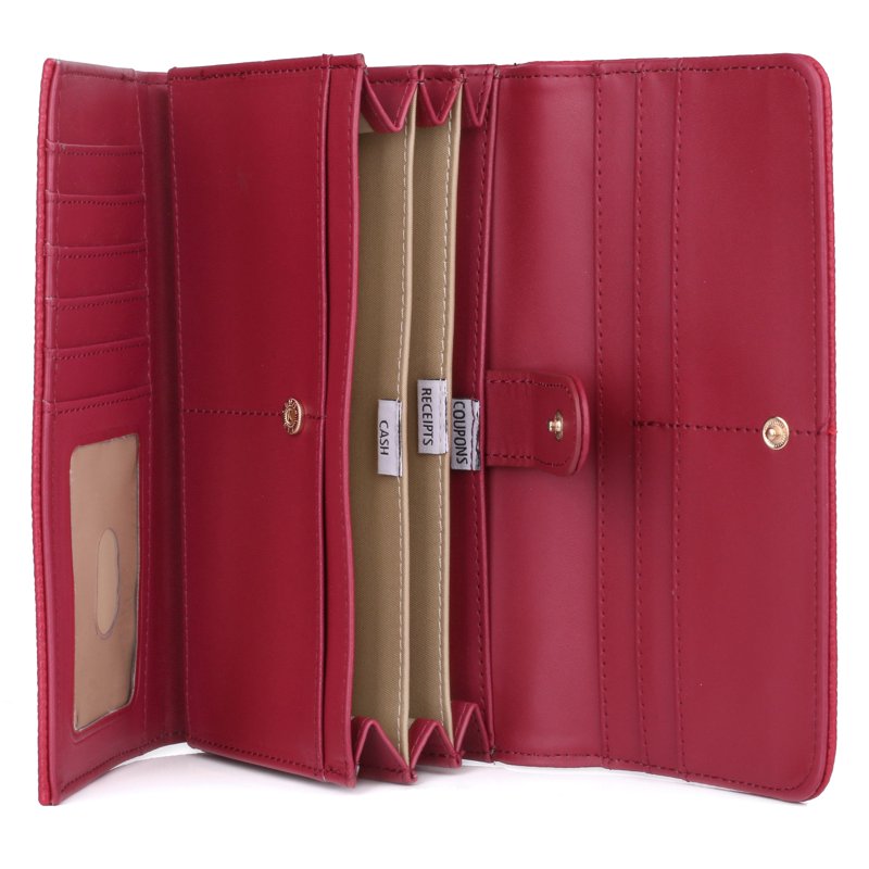 Vegan Leather Women's Wallet with RFID Blocking, Multiple Colors