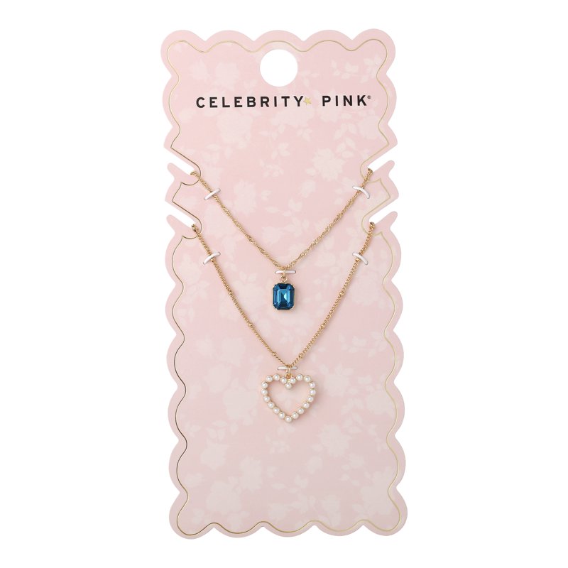 Layered Heart Pendant Necklace for Women - Stylish Chain Jewelry