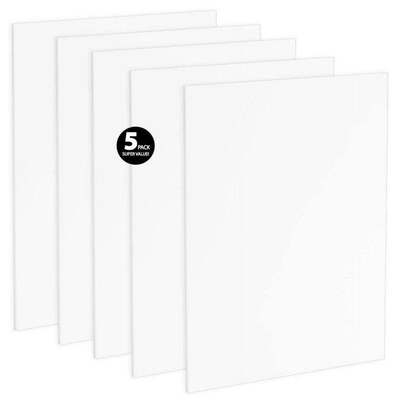 Acid-Free Foam Backing 5-Pack 11x14 Inches White Archival Support