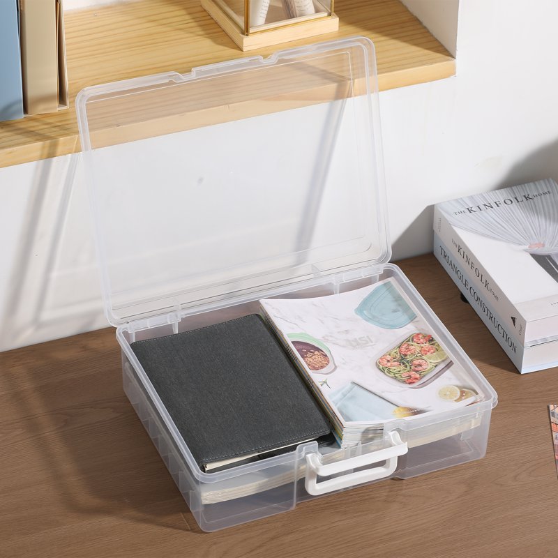 Multi-Color Photo & Craft Storage Box with 16 Inner Cases for Photos, Puzzles, Cards & Seeds